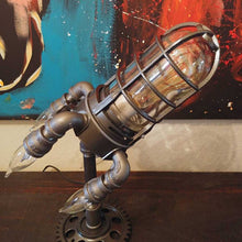 Load image into Gallery viewer, Steampunk Rocket Ship Lamp
