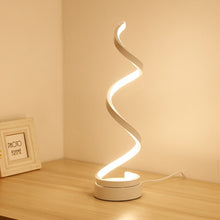Load image into Gallery viewer, LED Spiral Table Lamp Curved Desk Bedside Lamp
