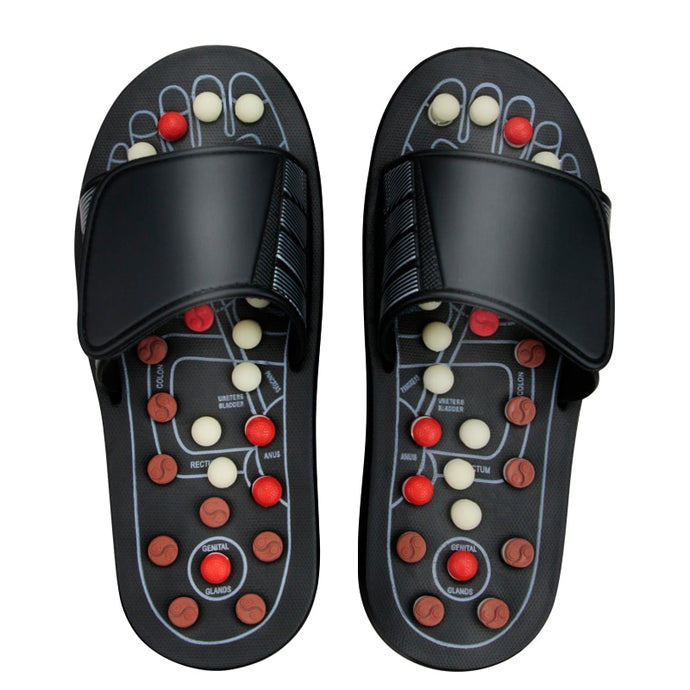 Feet Massage Slippers Foot Reflexology Acupuncture Therapy Massager Walk Stone Shoes Acupuncture Cobblestone Massager