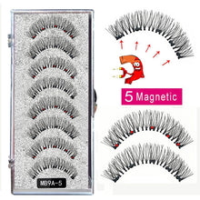 Load image into Gallery viewer, New MBA 5 Magnetic Eyelashes Curler Set Long 3D Mink Magnetic lashes Wear faux cils magnetique Natural Thick False Eyelashes
