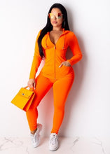 Load image into Gallery viewer, Two Piece Set Tracksuit Women Festival Clothing Fall Winter Top+Pant Sweat Suits Neon 2 Piece Outfits Matching Sets
