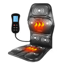 Load image into Gallery viewer, KLASVSA Electric Portable Heating Vibrating Back Massager Chair In Cushion Car Home Office Lumbar Neck Mattress Pain Relief
