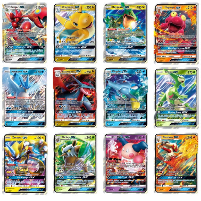 324Pcs/Box Pokemon Cards Newest GX EX Sword&Shield Sun&Moon English Trading Card Shining Game Versions 36 Pack Collection Toys