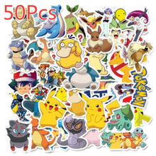 Load image into Gallery viewer, 40/50/100 Pcs Pokemons Stickers For Luggage Skateboard Phone Laptop Moto Bicycle Wall Guitar Sticker DIY Waterproof Sticker
