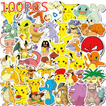 Load image into Gallery viewer, 40/50/100 Pcs Pokemons Stickers For Luggage Skateboard Phone Laptop Moto Bicycle Wall Guitar Sticker DIY Waterproof Sticker
