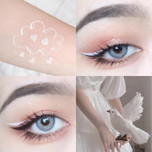 Load image into Gallery viewer, 1PC Cute Matte Silver Liquid Eyeliner Long-lasting Non-smudge Waterproof Makeup White Blue Eyeliner Pen Eyes

