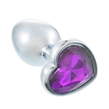 Load image into Gallery viewer, 3 Size Anal Plug Heart Stainless Steel Crystal Anal Plug Removable Butt Plug Stimulator Anal Sex Toys Prostate Massager Dildo
