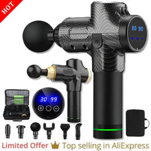 Load image into Gallery viewer, 30 Speed Massage Gun Professional Electric Fascia Gun Deep Muscle Relax Body Massager guns For Fitness Pain relief With Handbags
