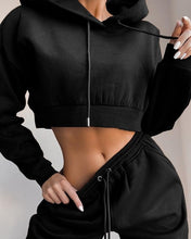 Load image into Gallery viewer, 2021 Winter Fashion Outfits for Women Tracksuit Hoodies Sweatshirt and Sweatpants Casual Sports 2 Piece Set
