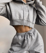 Load image into Gallery viewer, 2021 Winter Fashion Outfits for Women Tracksuit Hoodies Sweatshirt and Sweatpants Casual Sports 2 Piece Set
