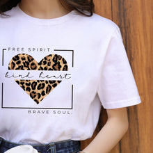 Load image into Gallery viewer, ZOGANKIN Summer Fashion Shirt Lips Leopard Graphic T Shirt Women Tops Base O-neckBlack Tees Kiss Leopard Lip Funny Girls Tshirt
